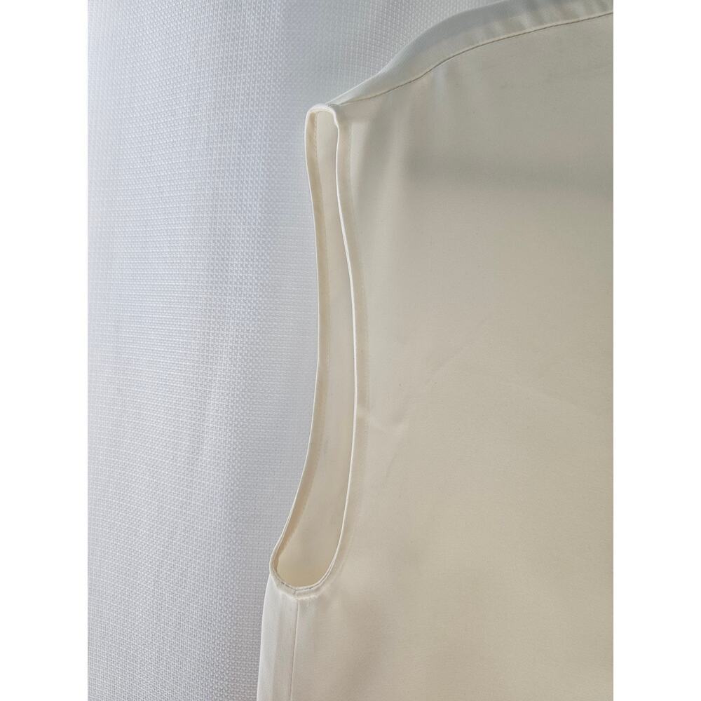 Not For SALE sold !Celine Cream Silk Drape Detail Sleeveless Top - Picture 4 of 7